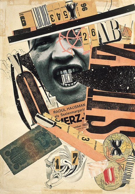 Raoul Hausmann ( 1886 - 1971) fue un artista y escritor austríaco. Con el seudónimo Der Dadasophe ejerció un destacado papel como dadaísta creando collages experimentales, poesía sonora y realizando críticas institucionales en Alemania durante los años transcurridos entre las dos guerras mundiales.